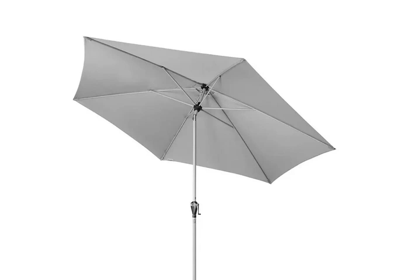 doppler ACTIVE Sonnenschirm 320 cm Hellgrau Auto Tilt Kurbelschirm - Bild 2