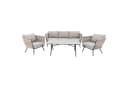 doppler® Gartenlounge-Set Expert Lounge "Riva" 5-tlg. Beige/Grau Aluminium Bild 2