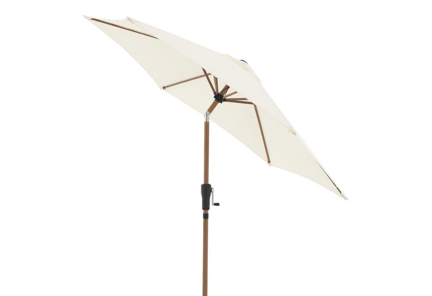 doppler Sonnenschirm City Wood Holzoptik Ø250cm mit Kurbel - Bild 2