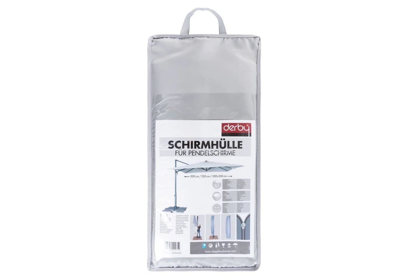 Doppler Schutzhülle BASIC Grau für Ampelschirme Ø 300-400 cm