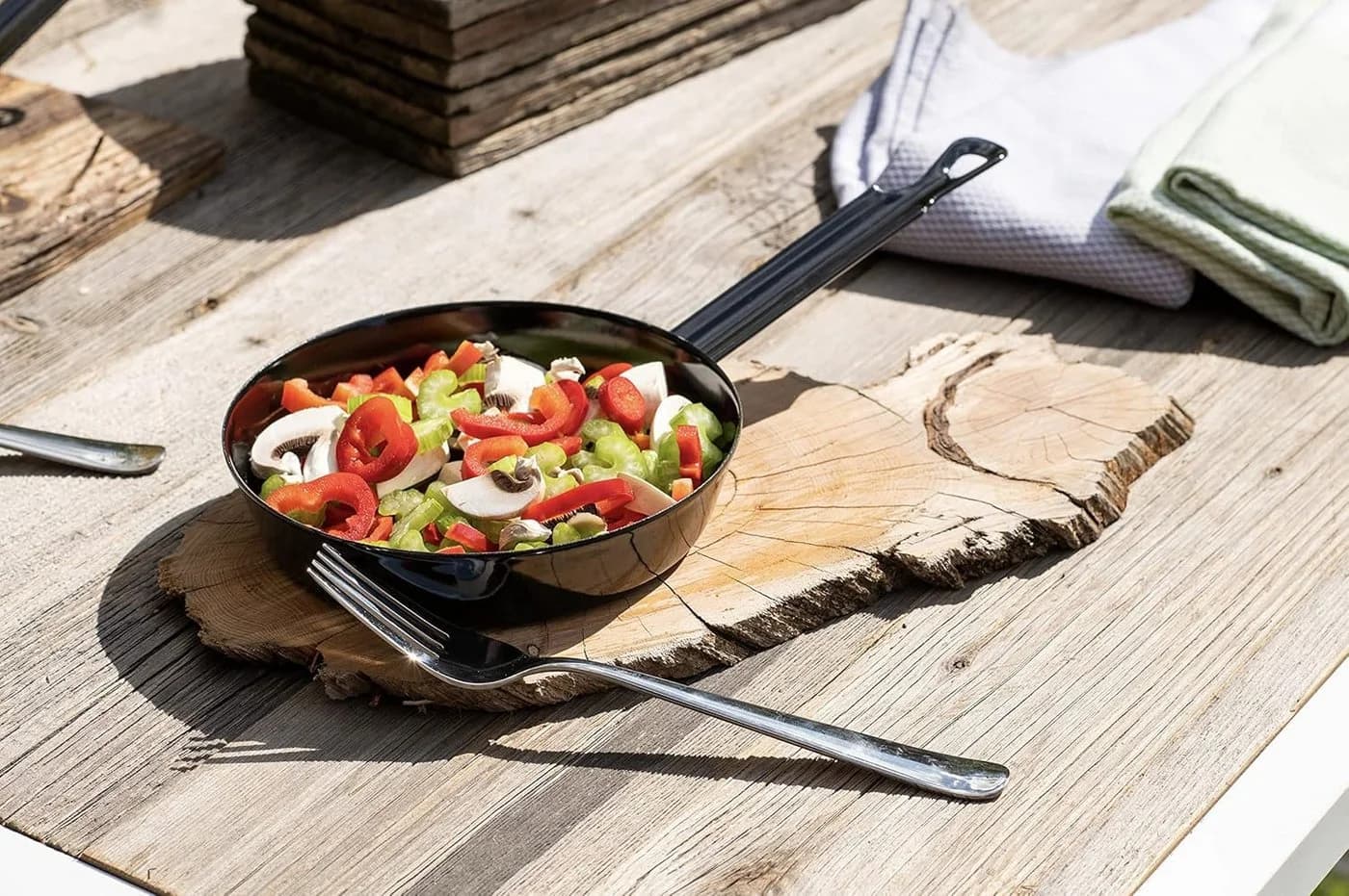 Riess Gourmet Bratpfanne 28 cm Schwarzemaille