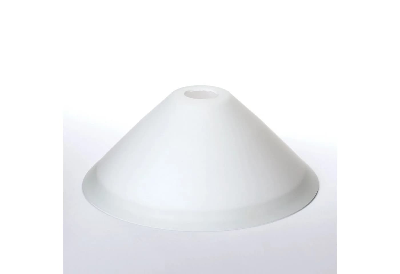 Orion Leuchten Lampenschirm E14 Glas weiß Kegelform - Bild 2