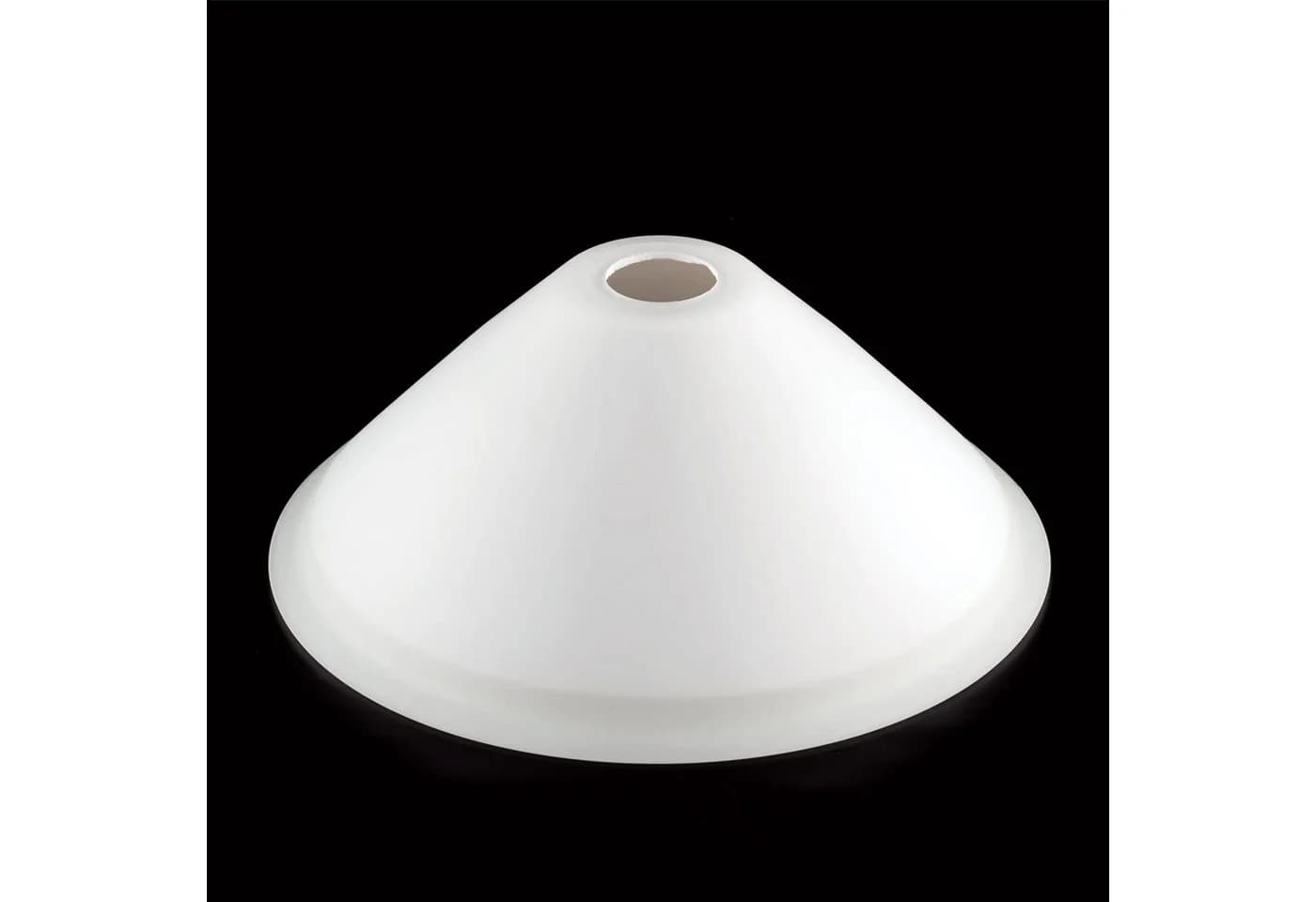 Orion Leuchten Lampenschirm E14 Glas weiß Kegelform - Bild 3