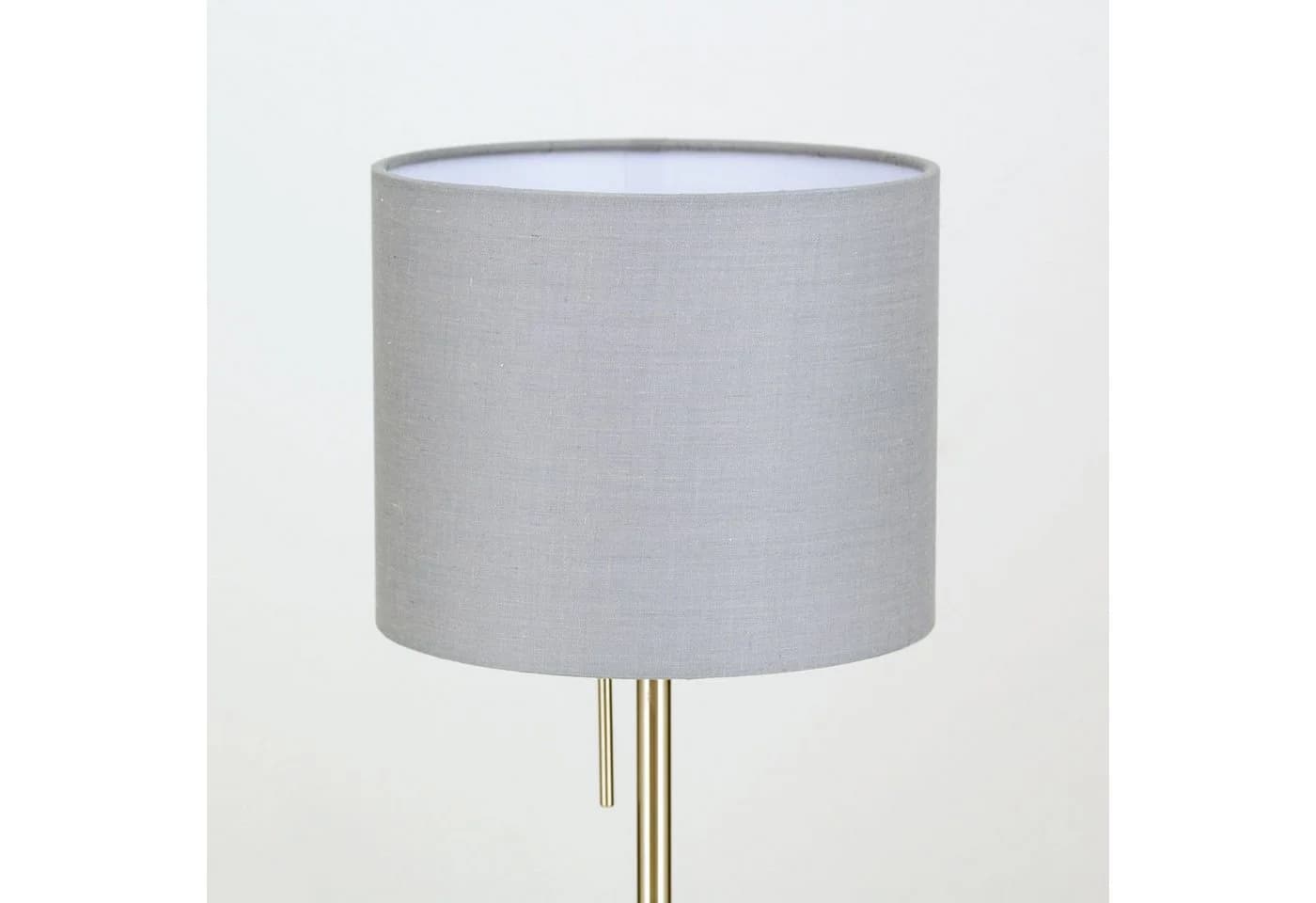 Orion Leuchten Lampenschirm Grau Stoff E27/E14 Adapter - Bild 5