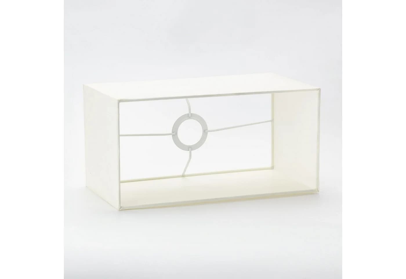 Orion Leuchten Rechteckiger Lampenschirm Beige Stoff E27