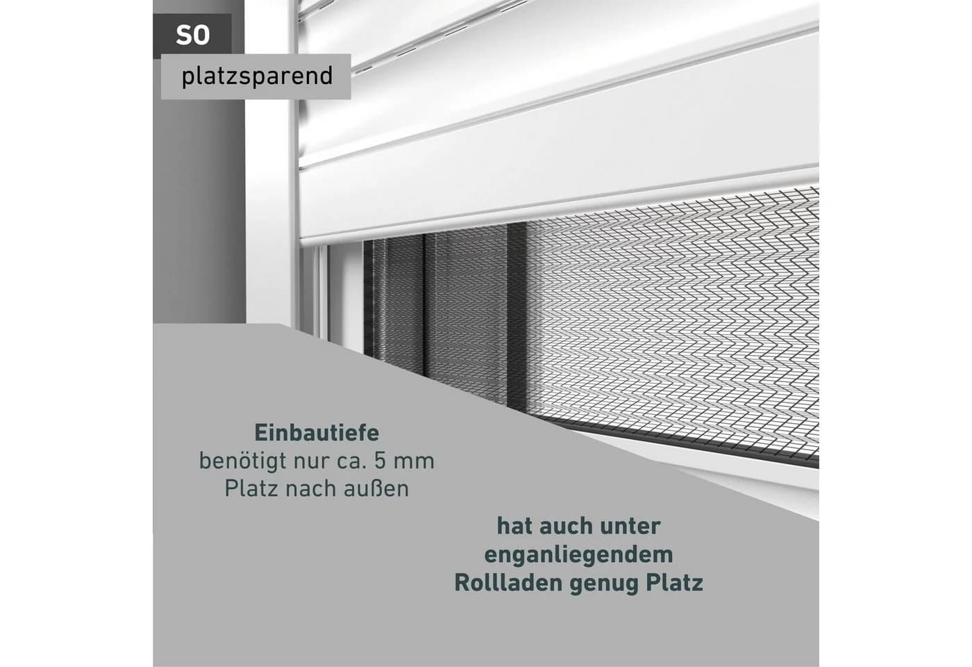 Windhager Insektenschutzplissee Ultra Flat Weiß Klemmfix - Bild 5