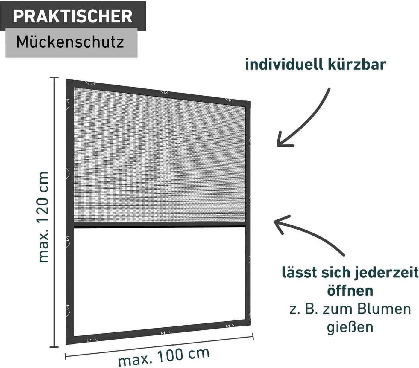 Windhager Insektenschutzplissee ULTRA FLAT Halbtransparent Klemmfix - Bild 3