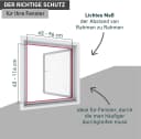 Windhager Insektenschutzplissee ULTRA FLAT Halbtransparent Klemmfix Bild 4