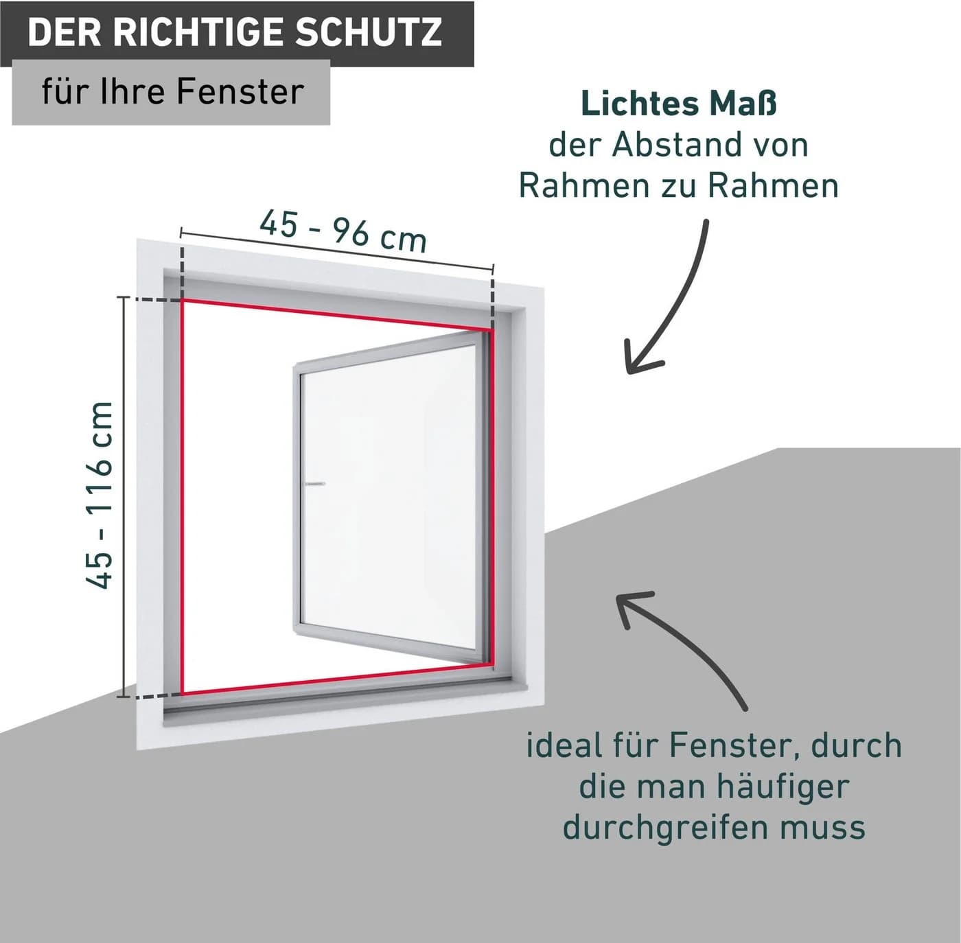 Windhager Insektenschutzplissee ULTRA FLAT Halbtransparent Klemmfix - Bild 4