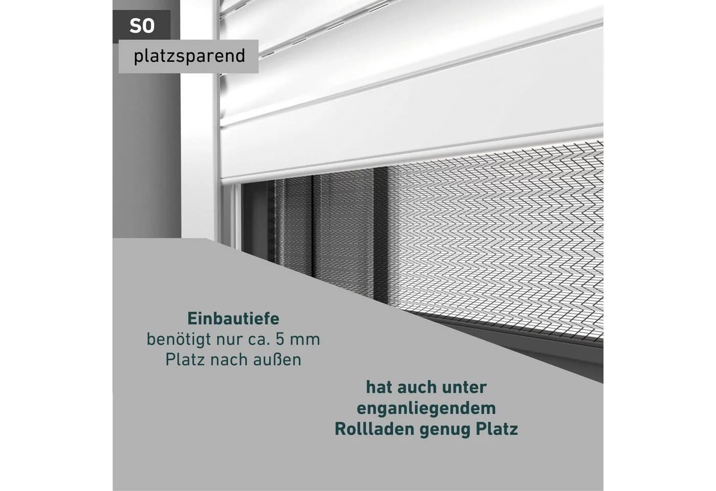Windhager Insektenschutzplissee ULTRA FLAT Halbtransparent Klemmfix - Bild 5