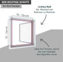 Windhager Insektenschutzplissee ULTRA FLAT Weiß Klemmfix Bild 4