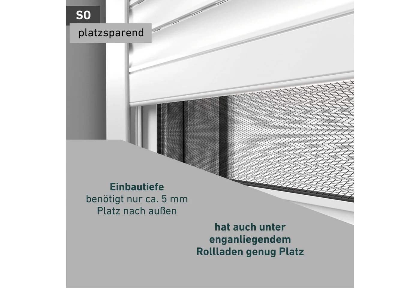Windhager Insektenschutzplissee ULTRA FLAT Weiß Klemmfix - Bild 5