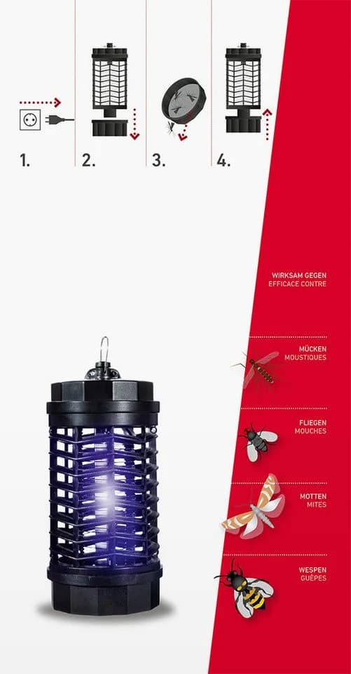 Windhager Insektenfalle UV-Lampe vollisoliertes Kunststoffgehäuse - Bild 4