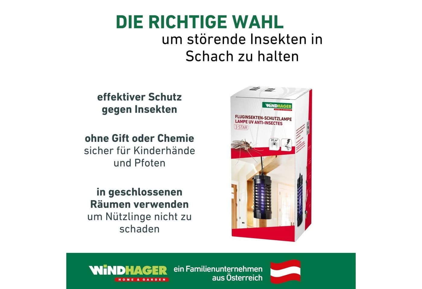 Windhager Insektenfalle UV-Lampe vollisoliertes Kunststoffgehäuse - Bild 5