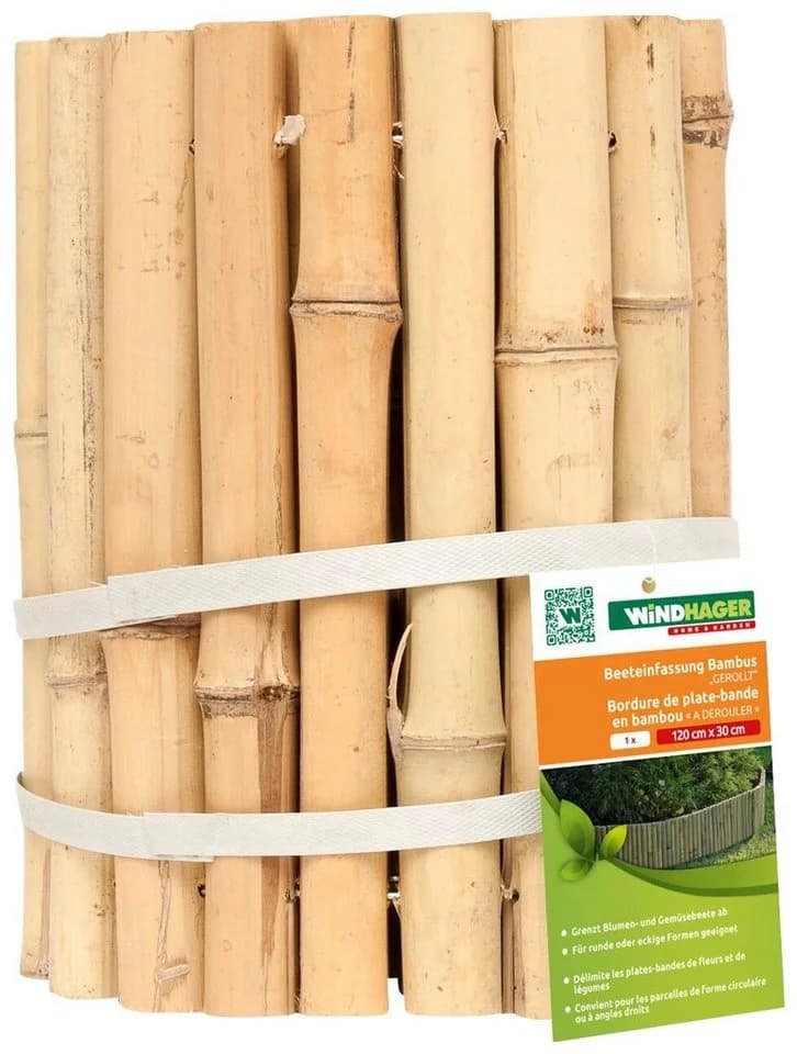 Windhager Beetumrandung Bambus flexibel 120x30 cm - Bild 5