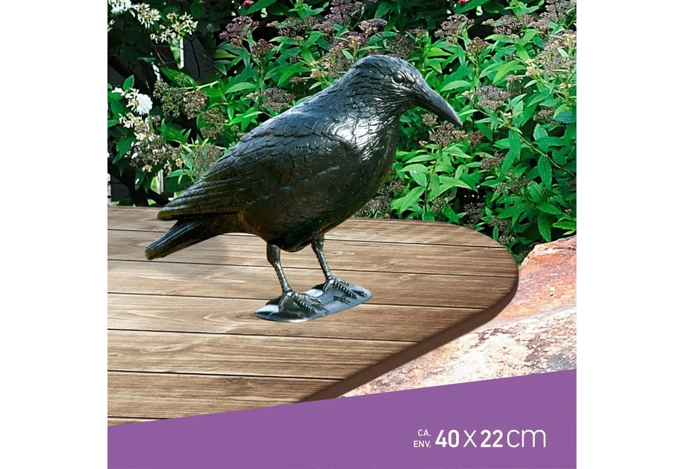 Windhager Vogelattrappe Crow Schwarz