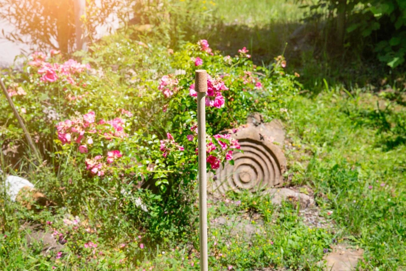 Windhager Gartenstecker Natur Holz für Rosenkugeln