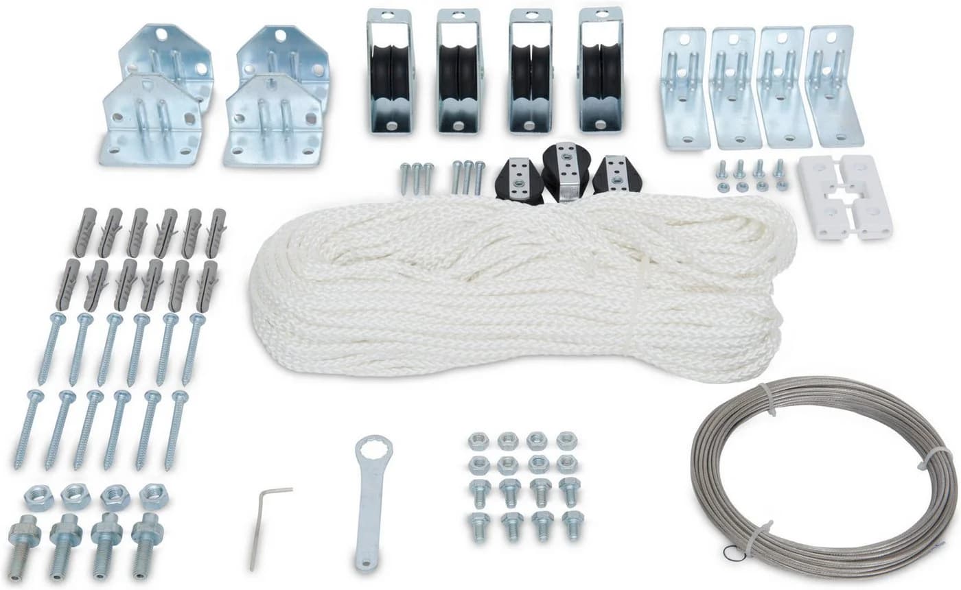 Seilspanngarnitur WINDHAGER, silber, Seilzug-Set zum Spannen von Sonnensegeln - Bild 2