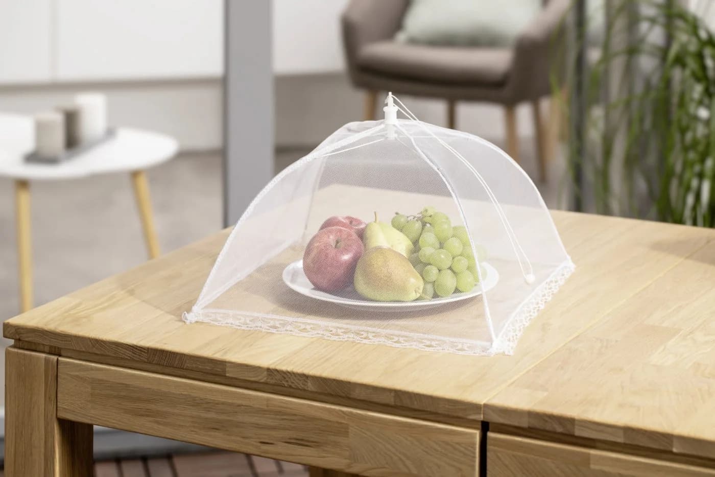 Primaster Abdeckhaube Weiß Kunststoff 35x35x25 cm