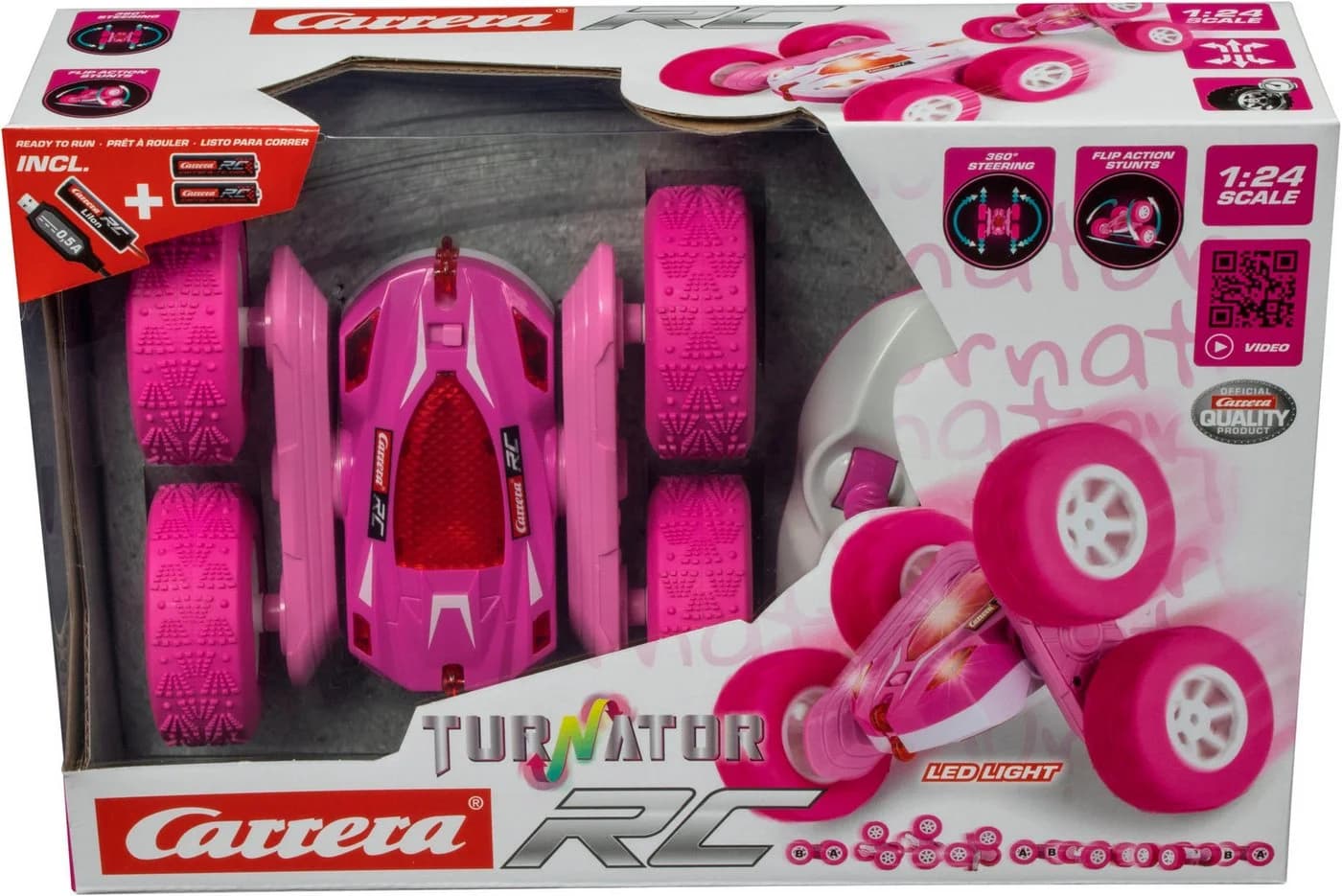 Carrera RC Mini Turnator RC-Auto Pink 2,4 GHz mit LED - Bild 5