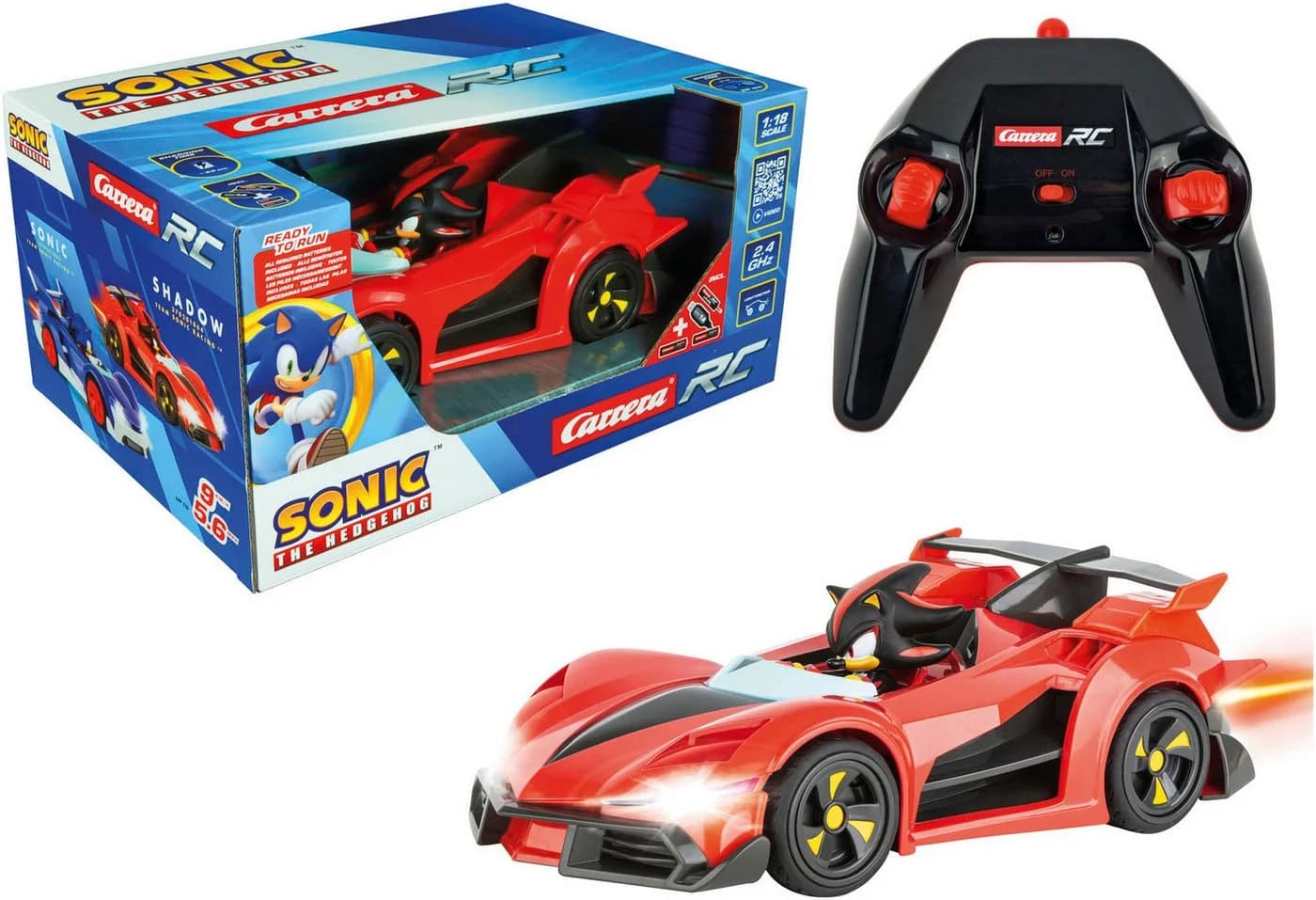 Carrera RC Auto Team Sonic Racing Shadow 2,4 GHz mit LED-Licht - Bild 2