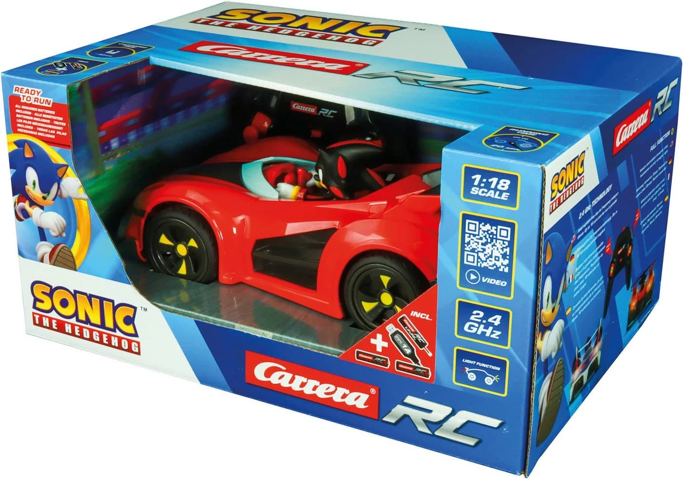 Carrera RC Auto Team Sonic Racing Shadow 2,4 GHz mit LED-Licht - Bild 3