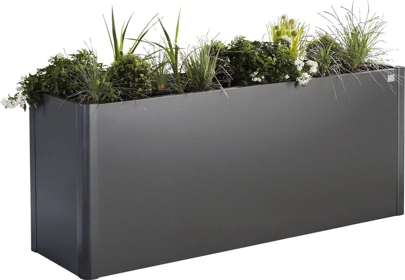 BioHort Hochbeet Belvedere Midi 1,5x0,5m Stahl Dunkelgrau Metallic - Bild 3