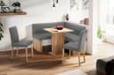 Eckbank Anna 2 Grau Holzwerkstoff Golden Oak Bild 3