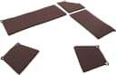 MASSIVLINE & MORE Auflagekissen Set 5-tlg. Braun Polyester Bild 3