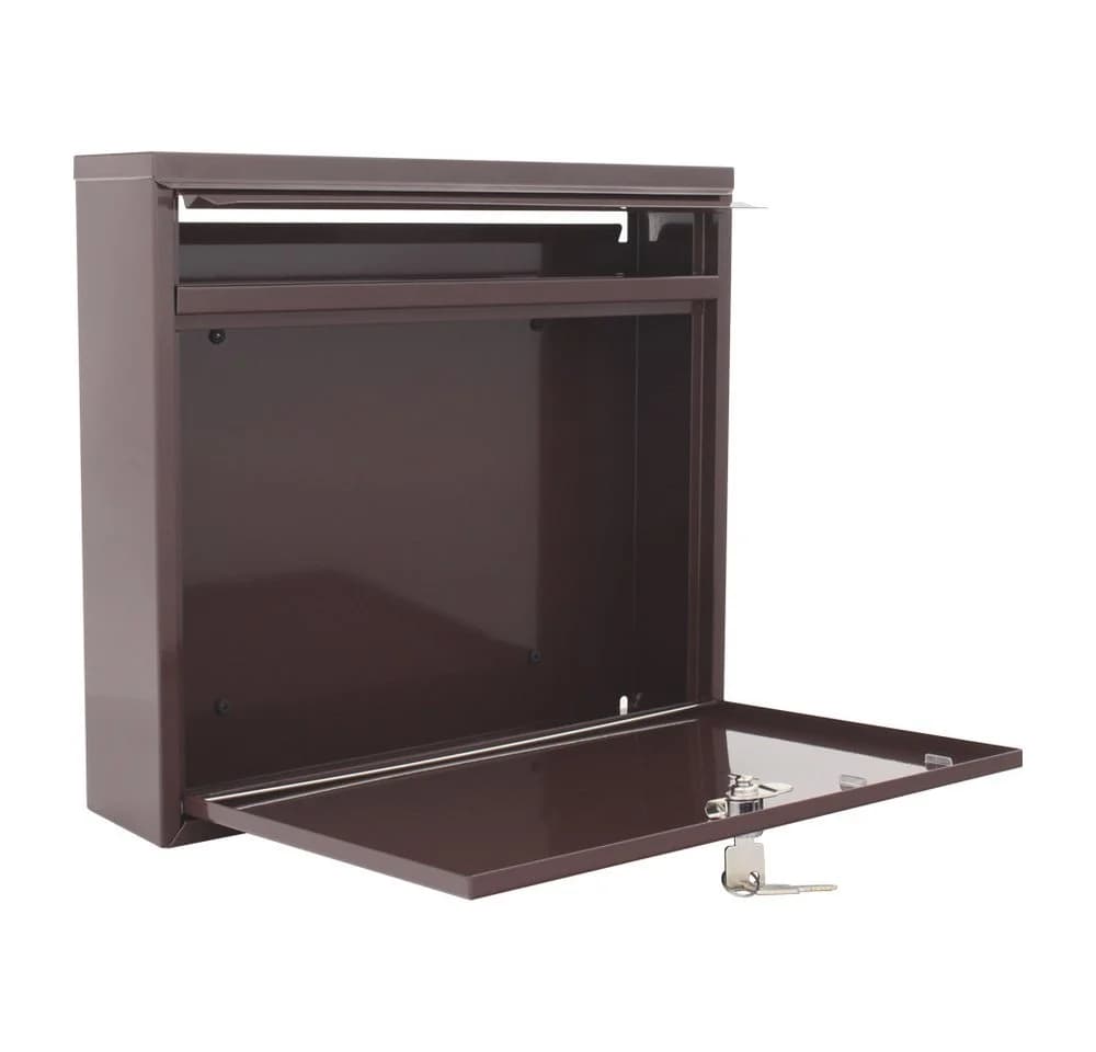 Profirst Mail PM 460 Briefkasten Duo Braun Stahl