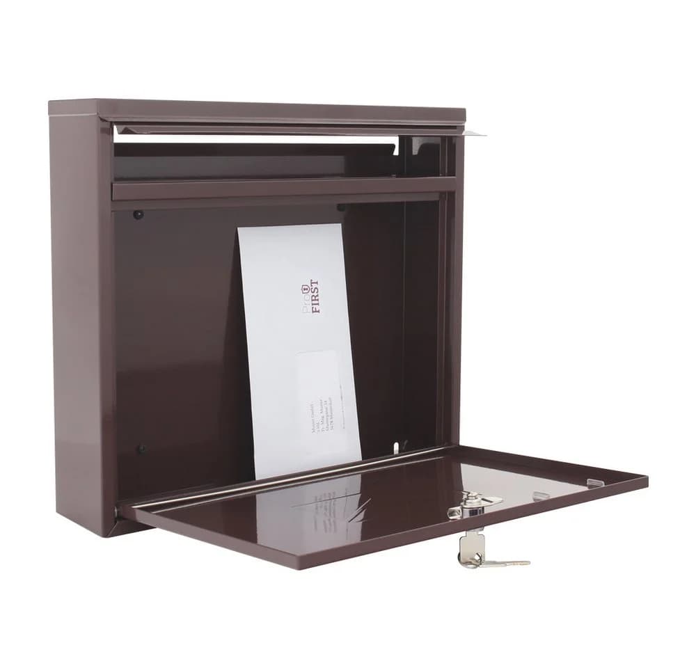 Profirst Mail PM 460 Briefkasten Duo Braun Stahl - Bild 3