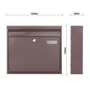 Profirst Mail PM 460 Briefkasten Duo Braun Stahl Bild 4
