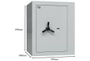 Profirst Wertschutzschrank Fortress 50 EN1 lichtgrau Bild 5