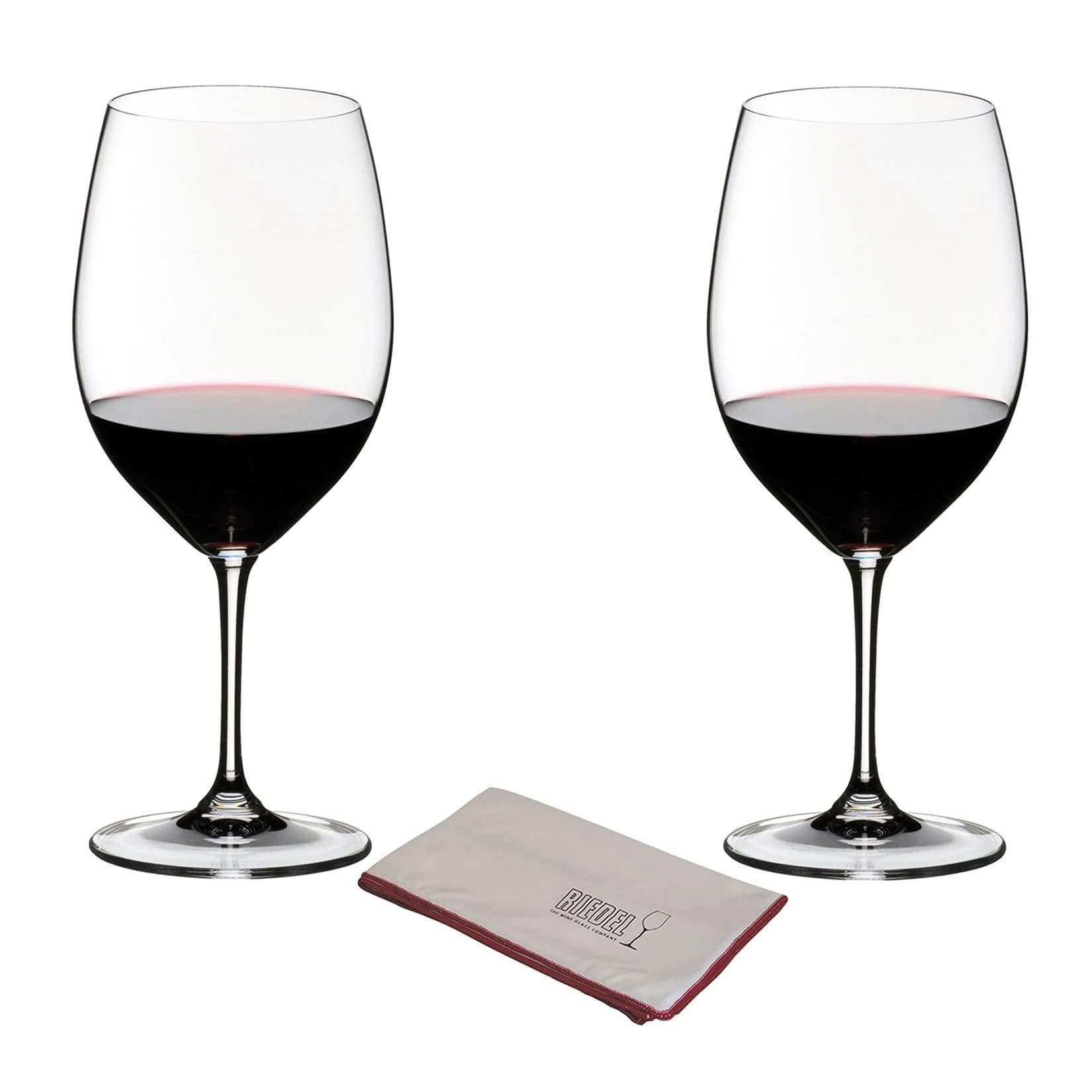 Riedel Vinum Cabernet Sauvignon/Merlot Gift Pack 2 Gläser + Poliertuch