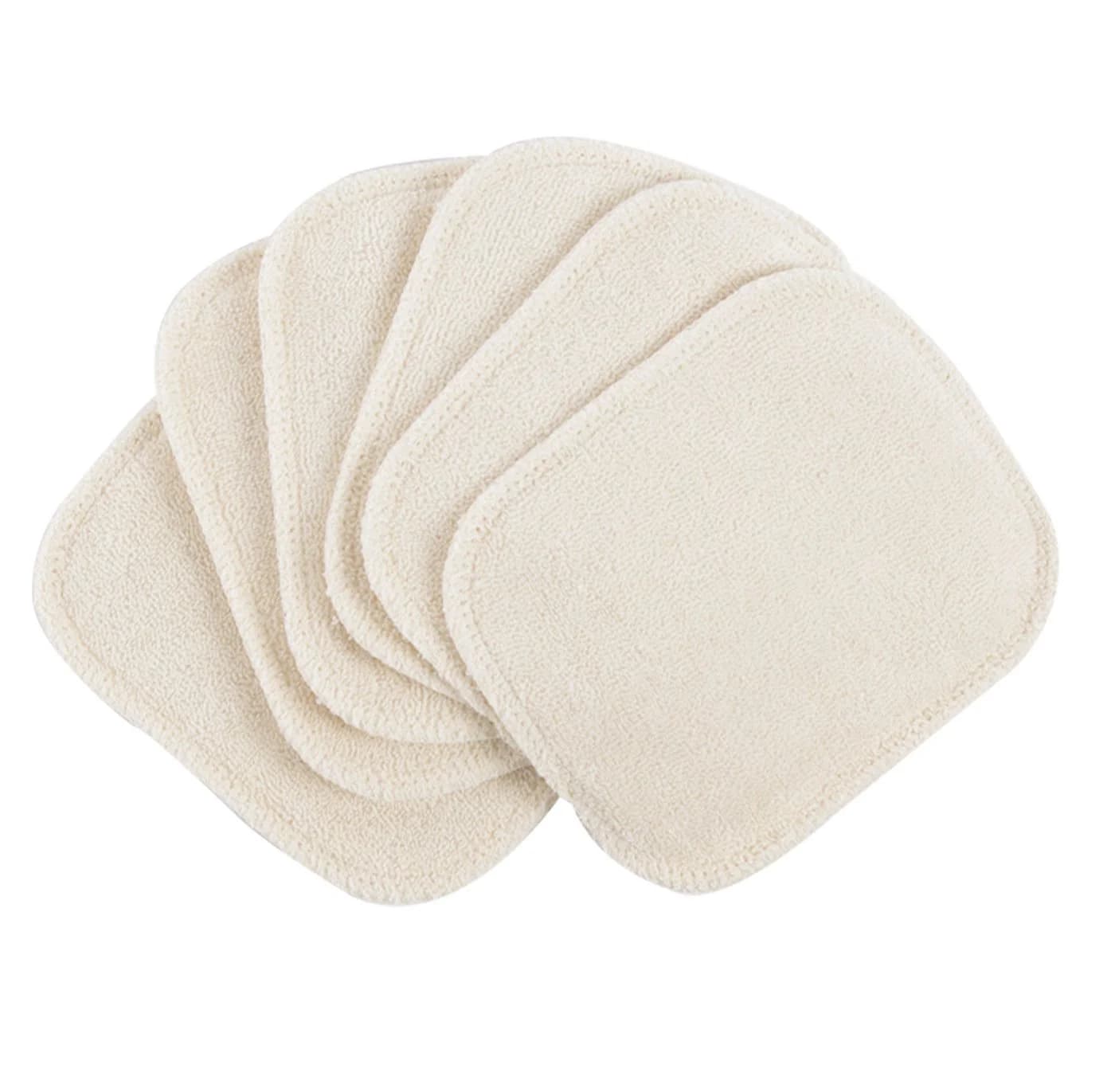 Popolini Waschlappen Waschbare Kosmetikpads 6er Beige