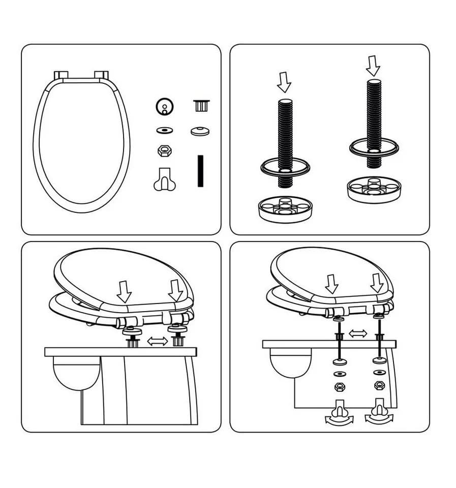VEROSAN WC-Sitz BAMBUS mit Absenkautomatik - Bild 4