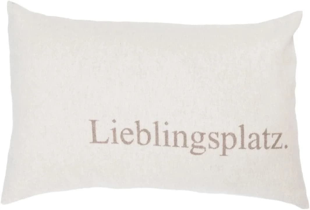 DAVID FUSSENEGGER Kissenhülle Silvretta 'Lieblingsplatz' Grau - Bild 2