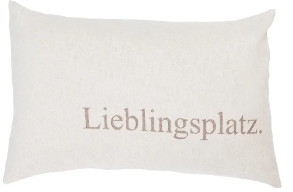 DAVID FUSSENEGGER Kissenhülle Silvretta 'Lieblingsplatz' Grau - Bild 3