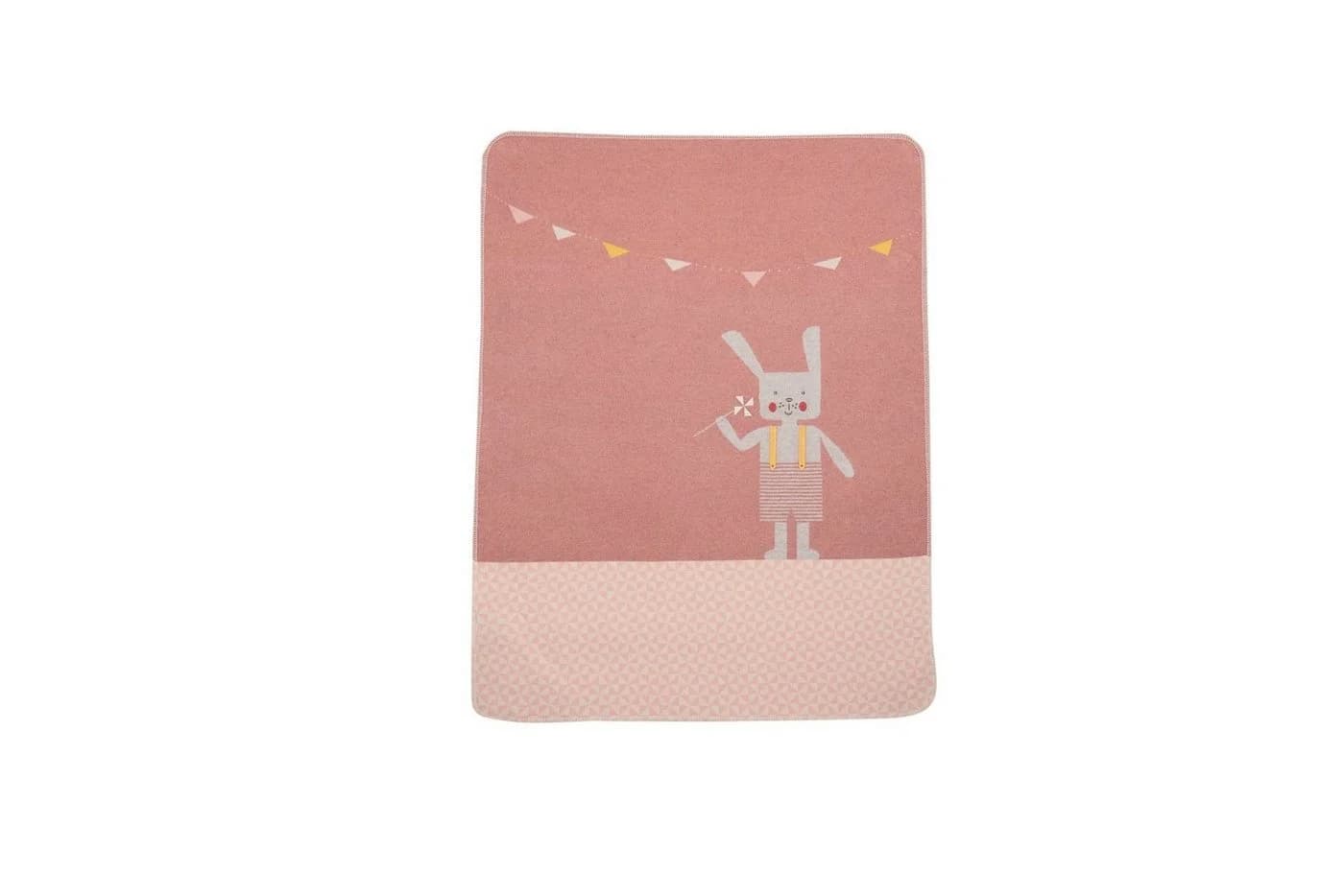 David Fussenegger Babydecke Juwel mit Stick Hase Rosa - Bild 2