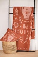 David Fussenegger Wohndecke Silvretta 'be yourself' Kupfer-Orange/Rosa Bild 1