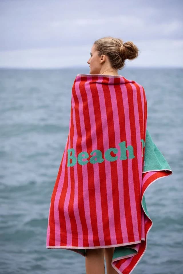 DAVID FUSSENEGGER Strandtuch Frottee 'Beach Party' Dunkelorange - Bild 5