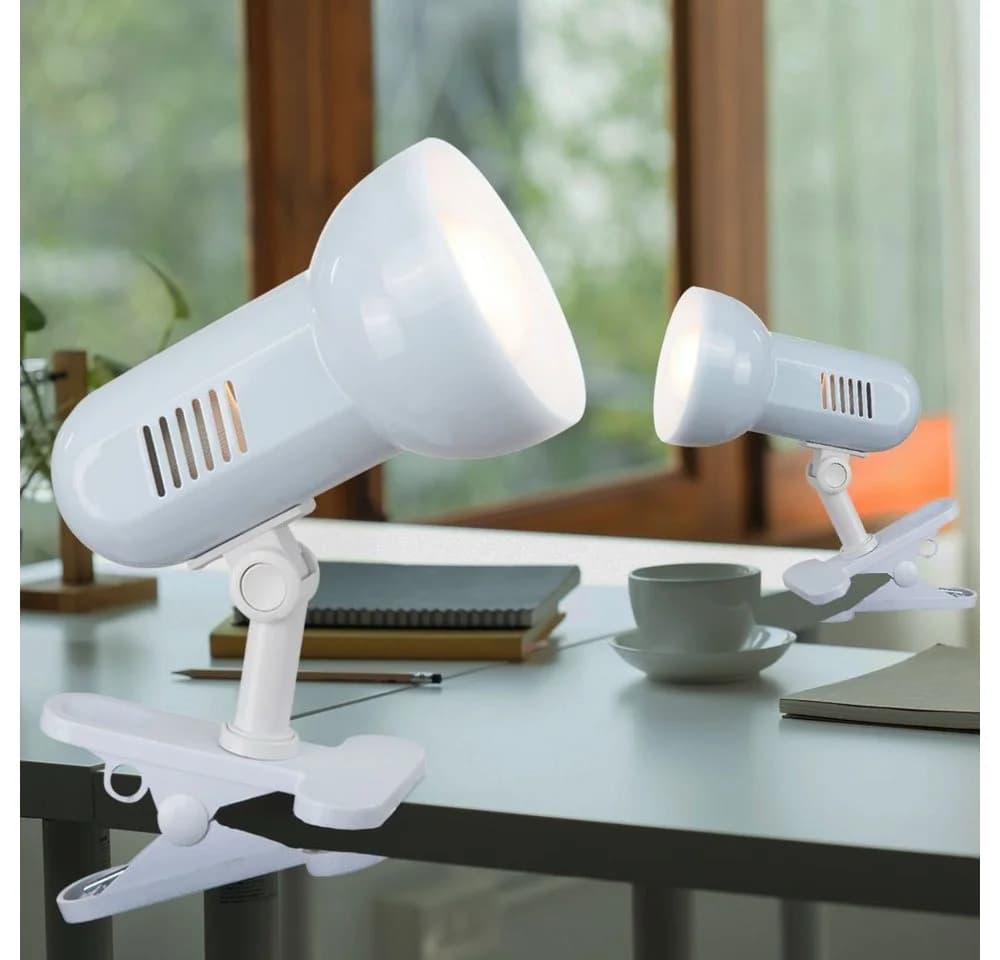 GLOBO LIGHTING Klemmleuchte Basic Weiß Verstellbar - Bild 5