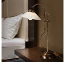 GLOBO LIGHTING Schreibtischlampe Altmessing Retro Glas Tischleuchte Bild 4