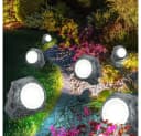 GLOBO LIGHTING Solar LED Gartenleuchte Grau Stein Design Bild 4