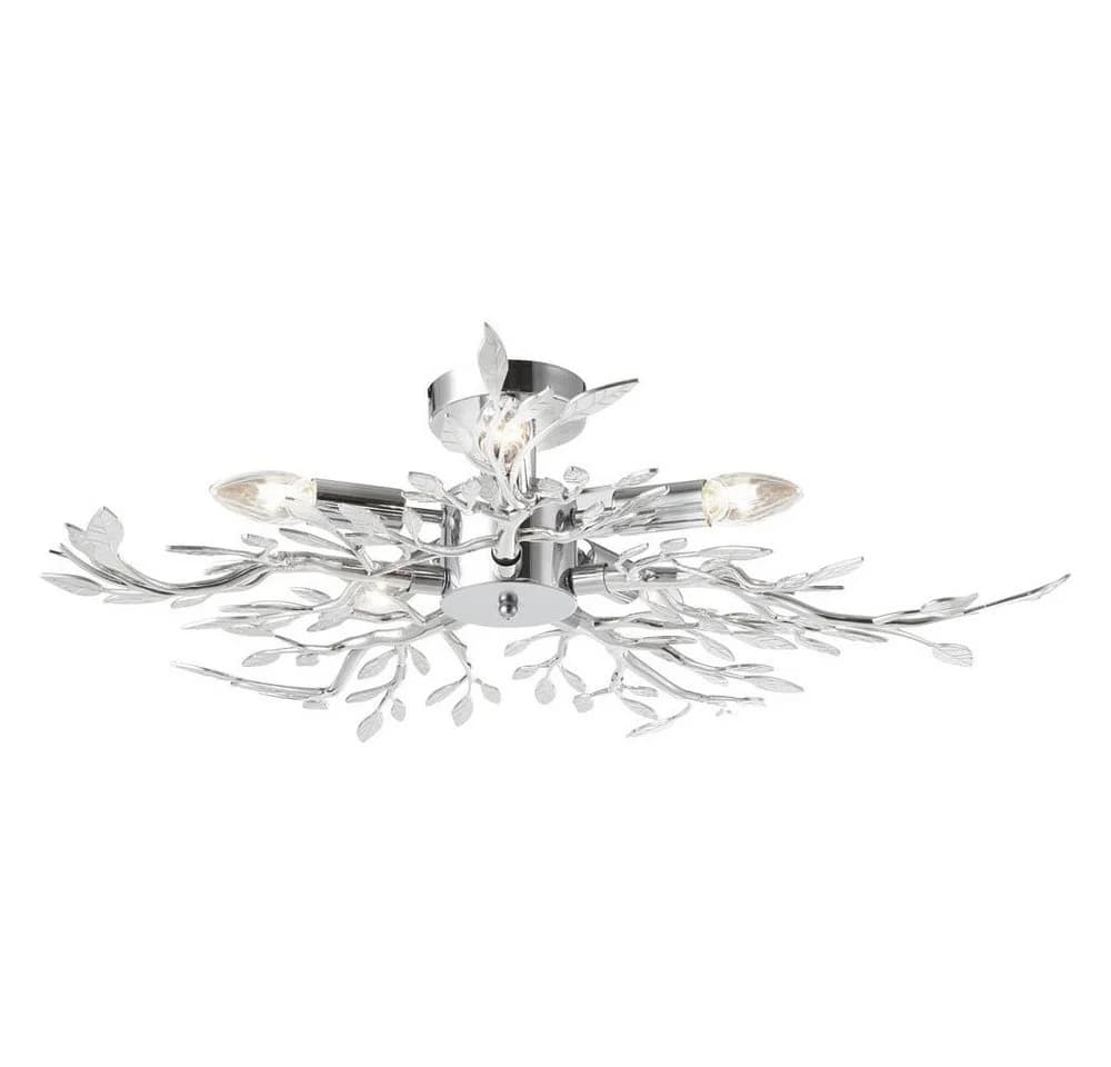 GLOBO LIGHTING Deckenleuchte Acrylblätter Verchromt Silber
