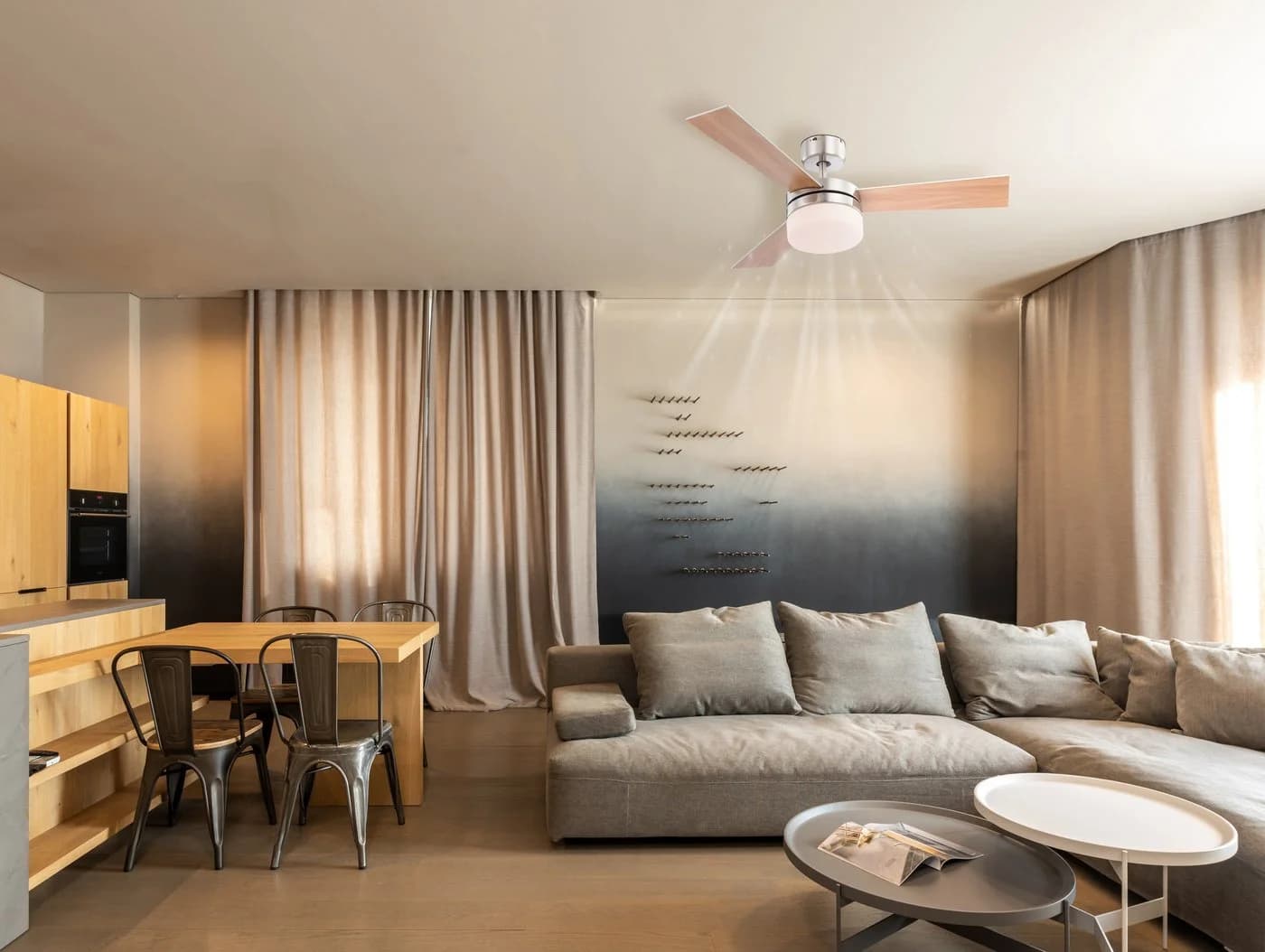 GLOBO LIGHTING Deckenventilator ALANA mit Licht & Fernbedienung