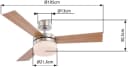 GLOBO LIGHTING Deckenventilator ALANA mit Licht & Fernbedienung Bild 4