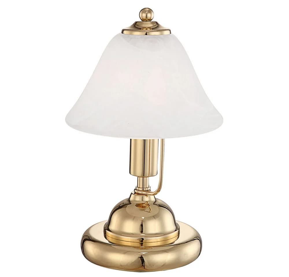 GLOBO LIGHTING Schreibtischlampe Messing Glas Touch Schalter - Bild 2