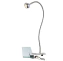 GLOBO LIGHTING Klemmleuchte LED Warmweiß Chrom Flexo Spot Bild 2