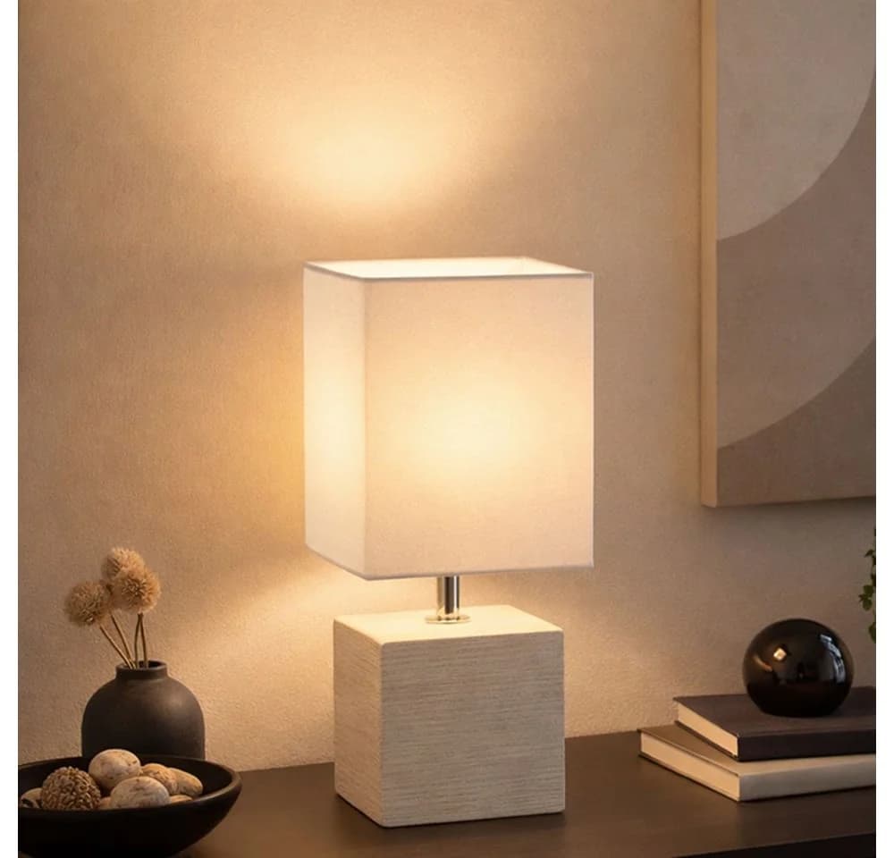 GLOBO LIGHTING Tischleuchte Keramik Beige - Bild 2
